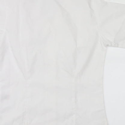 trutext Womens White   Basic Button-Up Size 4