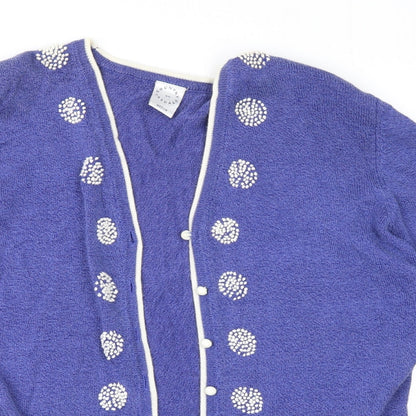 Country Casuals Womens Purple   Cardigan Jumper Size M