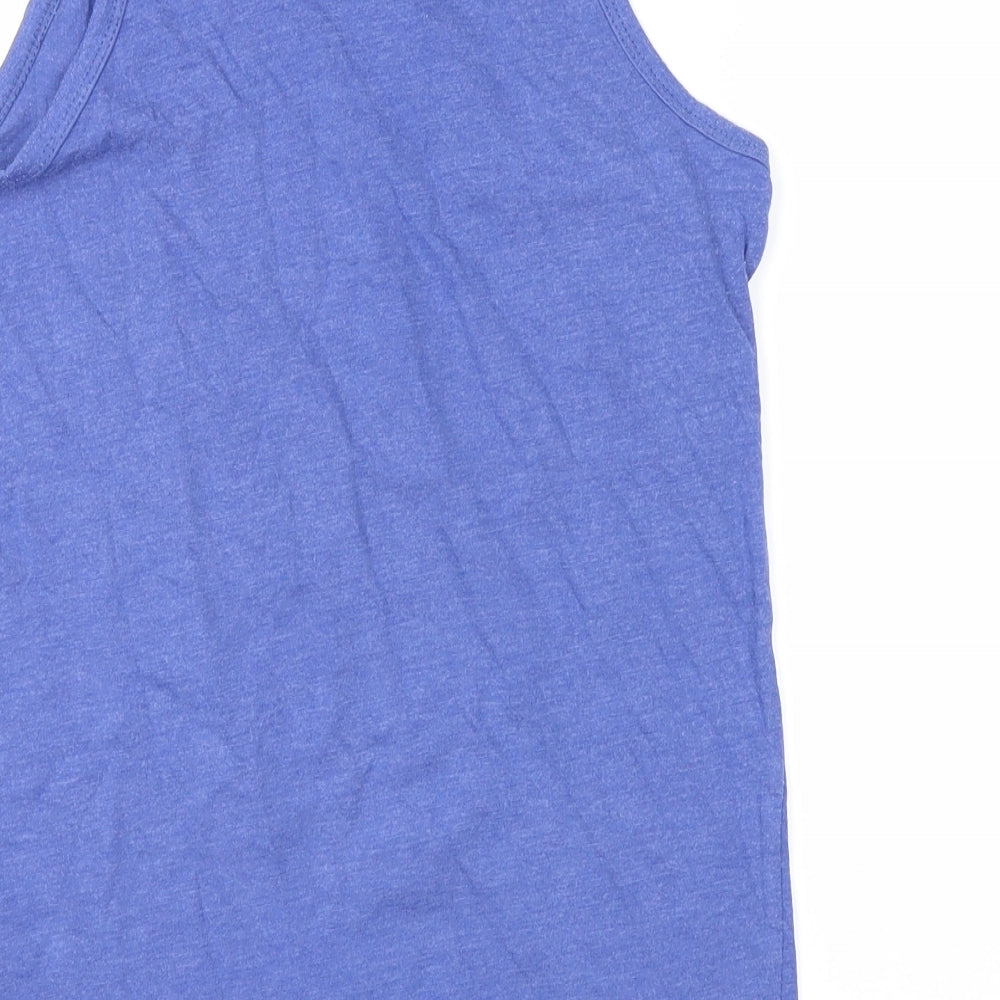 Primark Girls Blue   Basic Tank Size 10-11 Years  - national academ