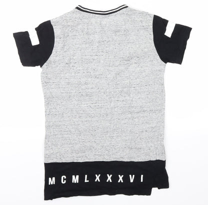 urban outlaws Boys Grey   Basic T-Shirt Size 11-12 Years  - eighty six