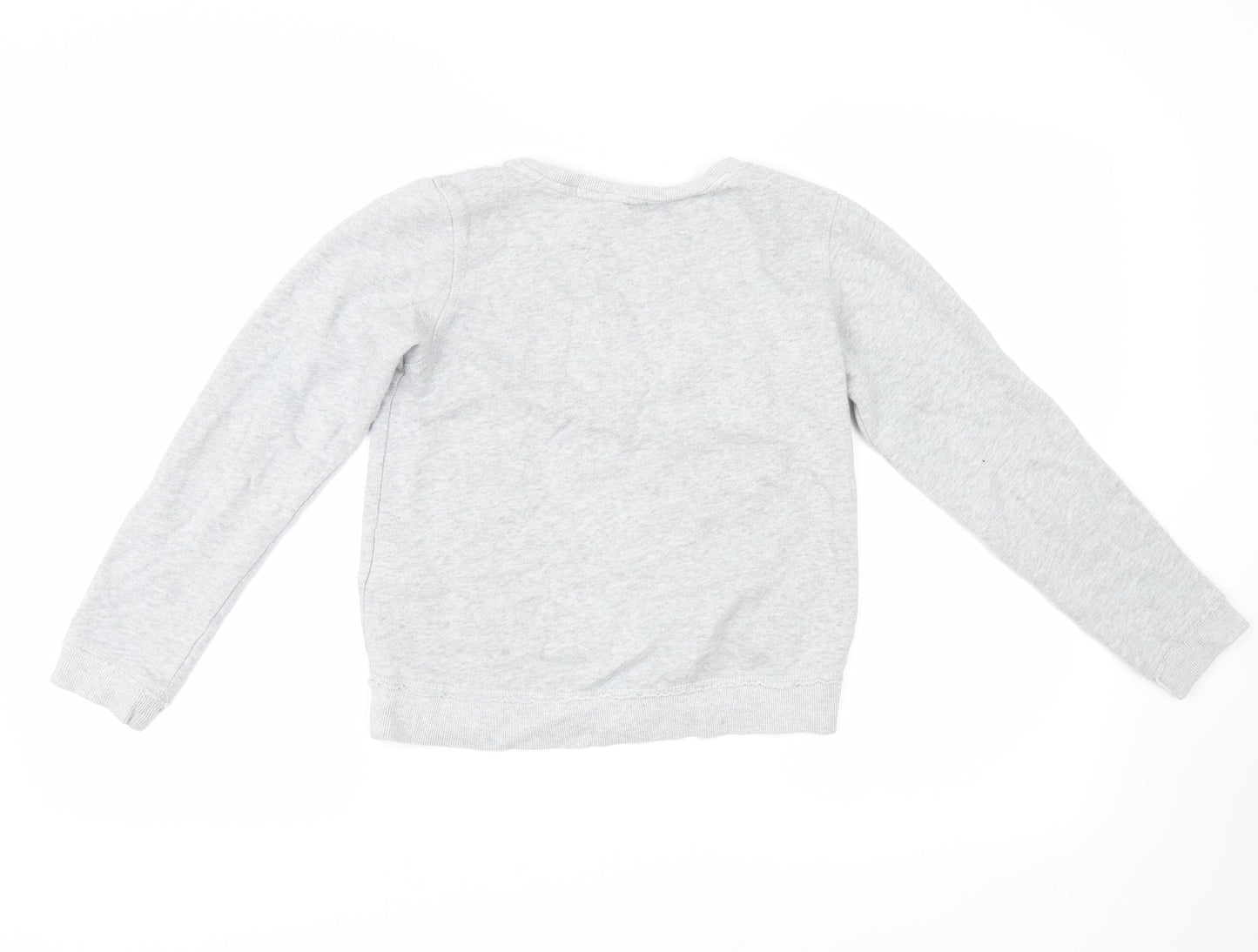 H&M Girls Grey   Pullover Sweatshirt Size 10-11 Years  - snowflakes