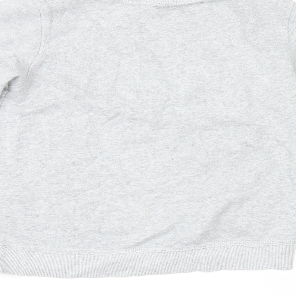 H&M Girls Grey   Pullover Sweatshirt Size 10-11 Years  - snowflakes