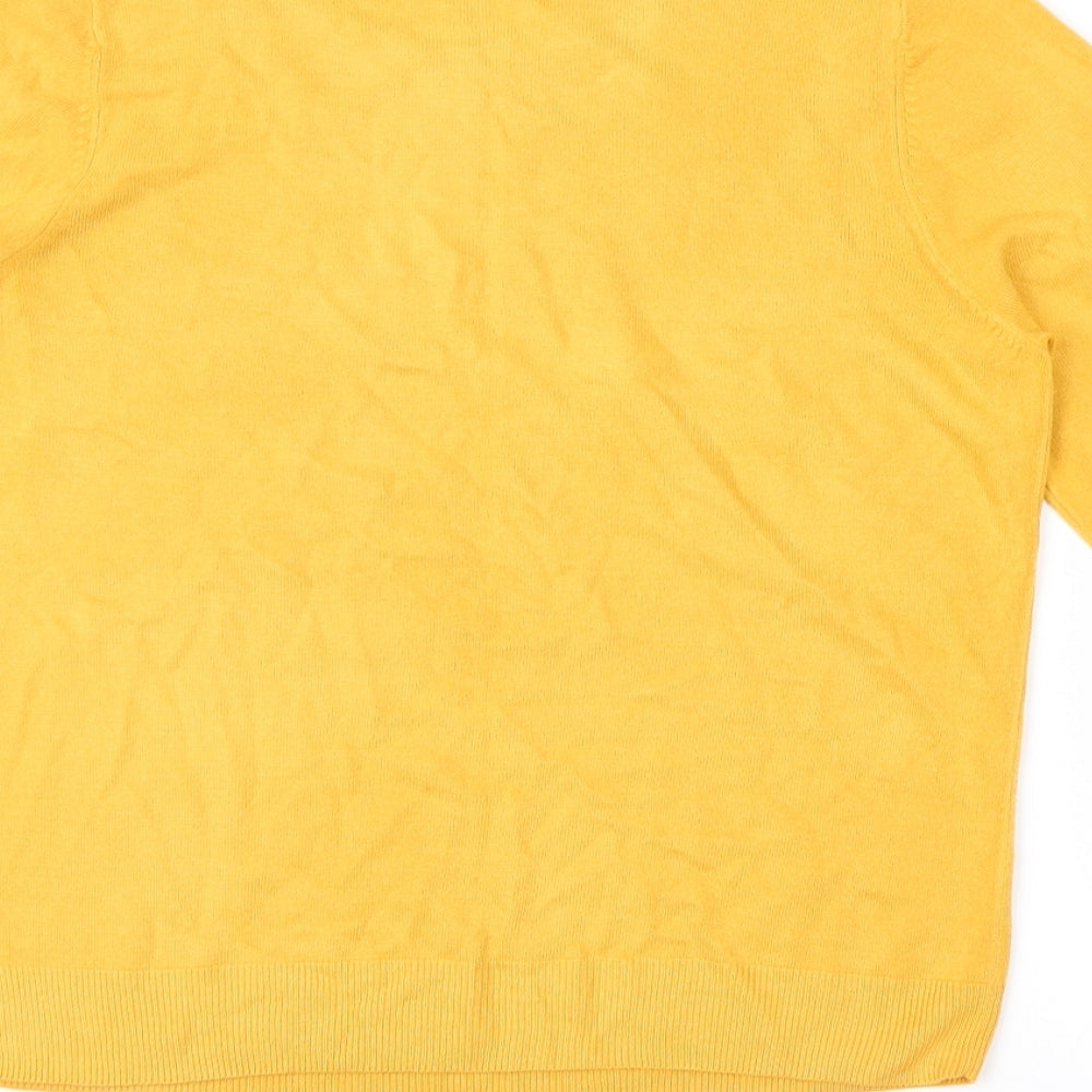 Love knitwear Womens Yellow   Pullover Jumper Size 14