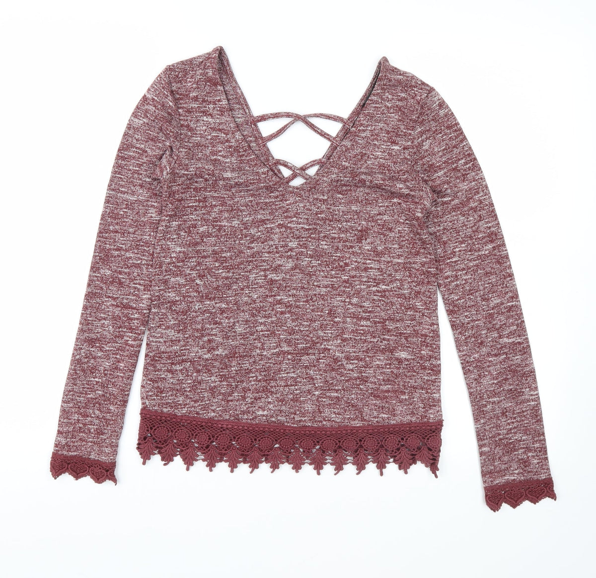 Miss Selfridge Womens Red   Pullover Jumper Size 4