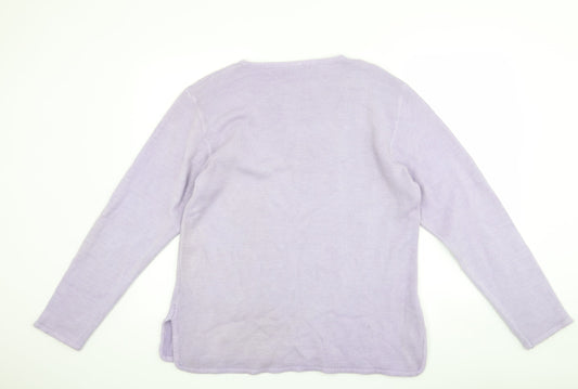 Sarah Hamilton Womens Purple   Pullover Jumper Size L