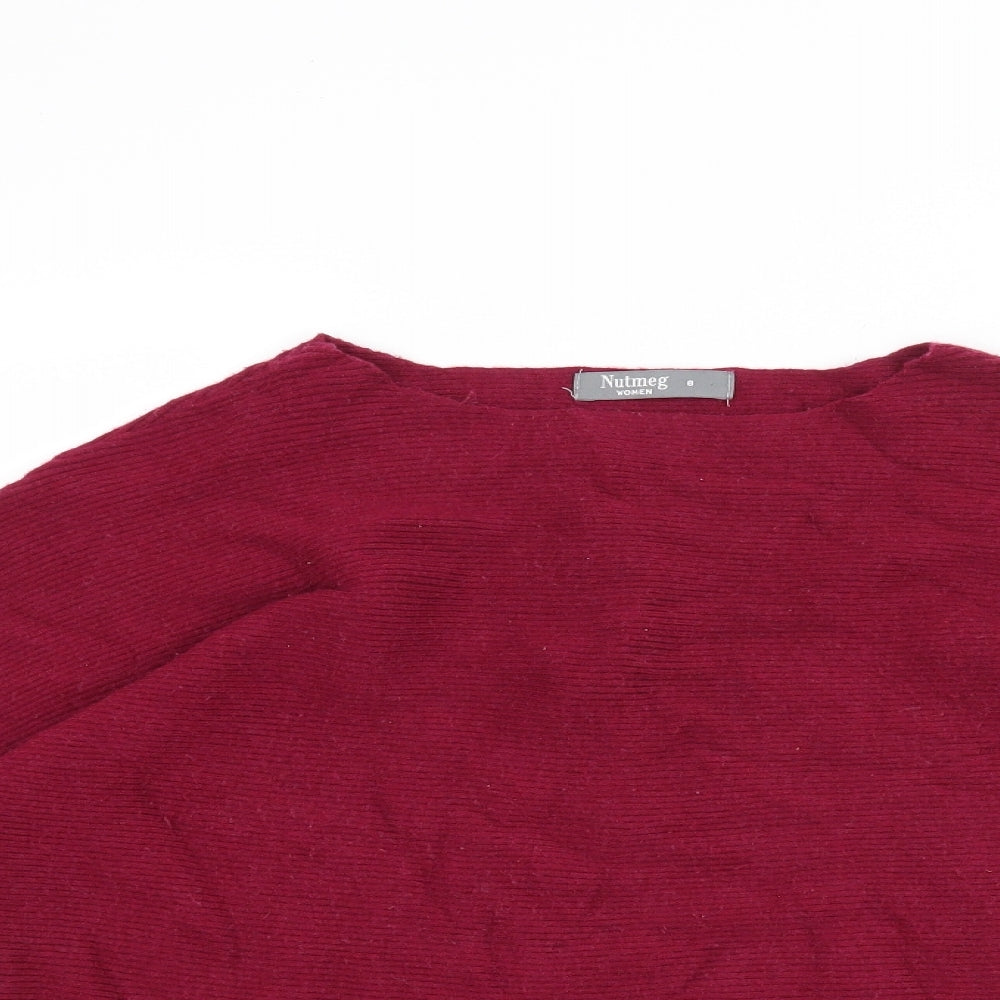 Nutmeg Womens Pink   Pullover Jumper Size 8