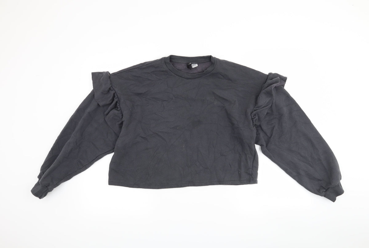 H&M Womens Grey   Pullover Jumper Size M