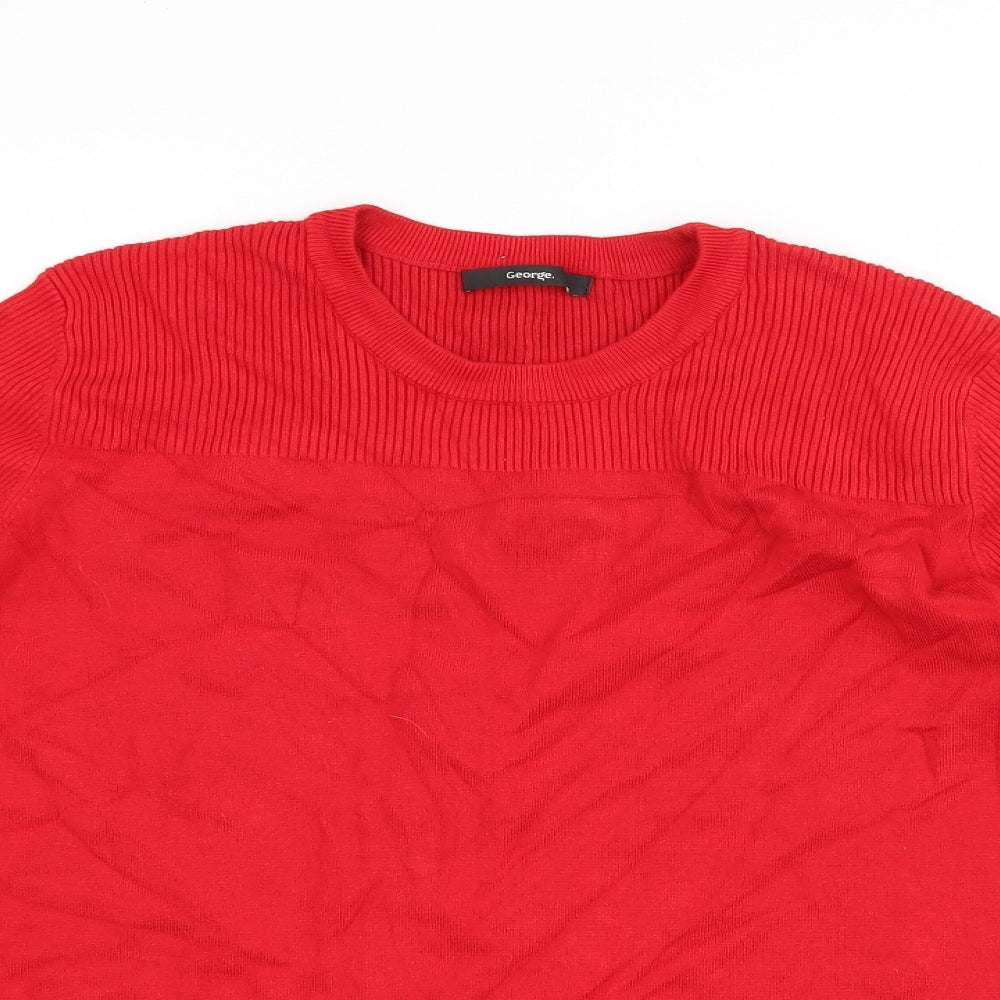 George Womens Red   Pullover Jumper Size 16
