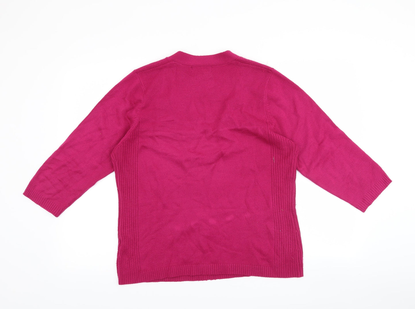 ALEXARA Womens Orange   Pullover Jumper Size XL