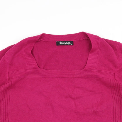 ALEXARA Womens Orange   Pullover Jumper Size XL