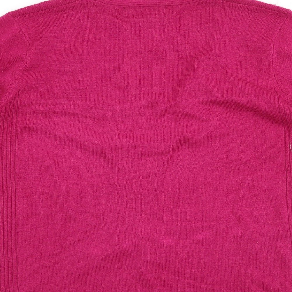 ALEXARA Womens Orange   Pullover Jumper Size XL