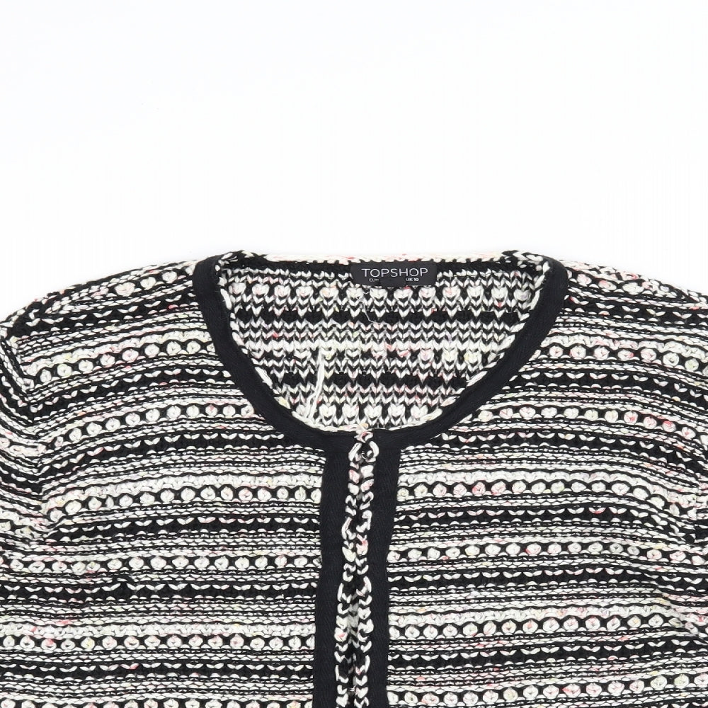 Topshop Womens Black   Cardigan Jumper Size 10