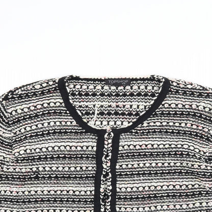 Topshop Womens Black   Cardigan Jumper Size 10