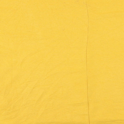 Womens UK Size 10 New Look Yellow Basic Blouse