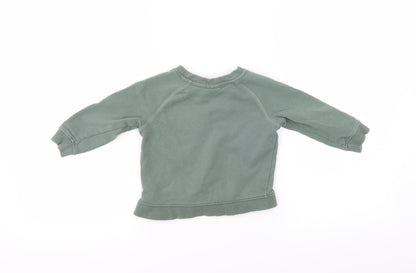 Mini Club Boys Green   Pullover Jumper Size 12-18 Months