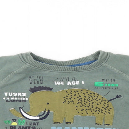 Mini Club Boys Green   Pullover Jumper Size 12-18 Months