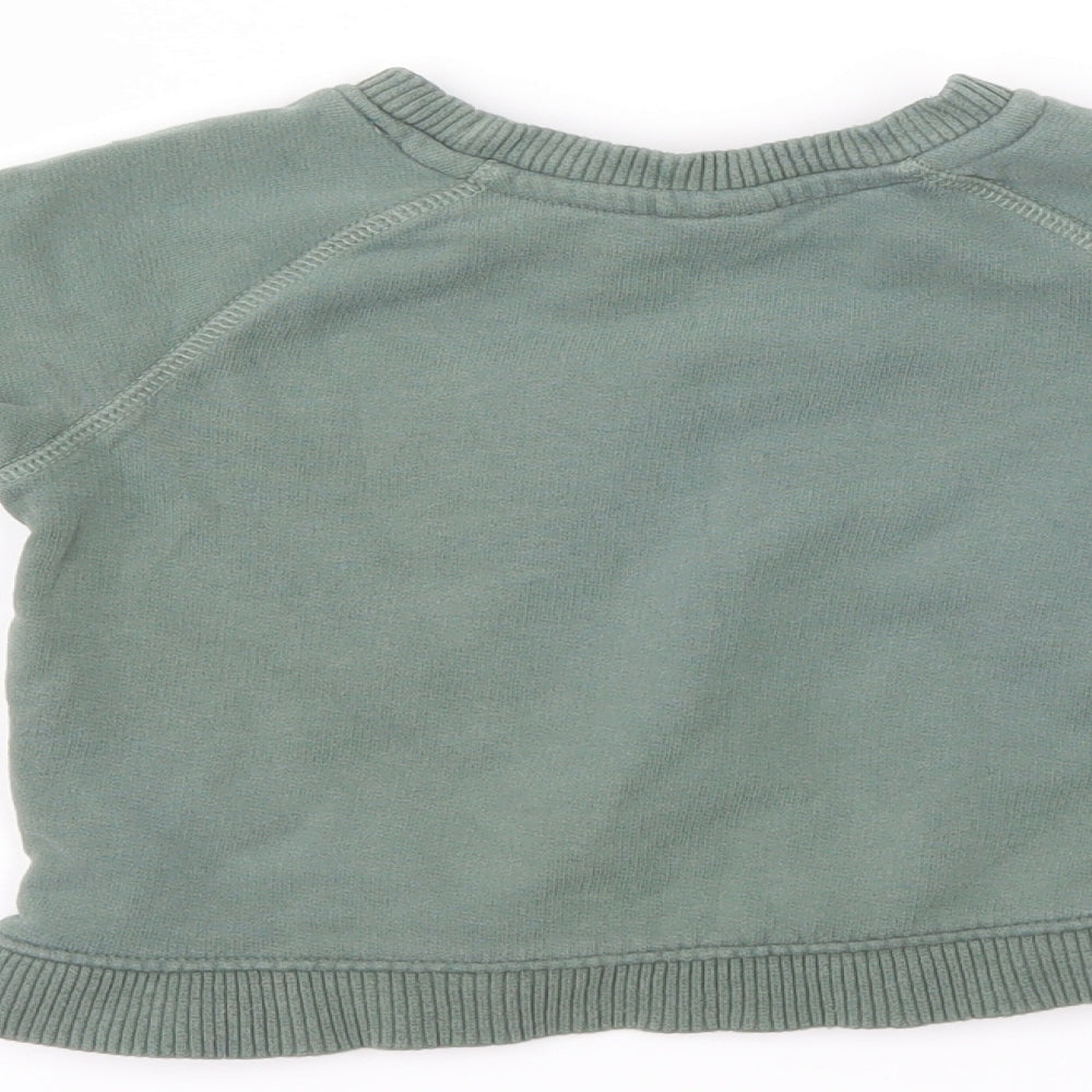 Mini Club Boys Green   Pullover Jumper Size 12-18 Months