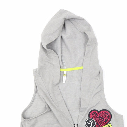Zumba Womens Grey   Full Zip Hoodie Size S
