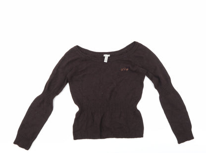 Mango Womens Brown   Pullover Jumper Size M