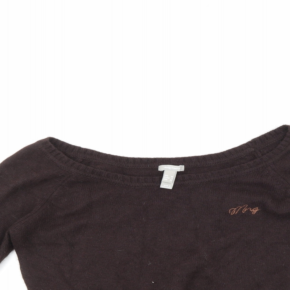 Mango Womens Brown   Pullover Jumper Size M