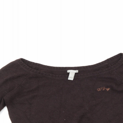 Mango Womens Brown   Pullover Jumper Size M