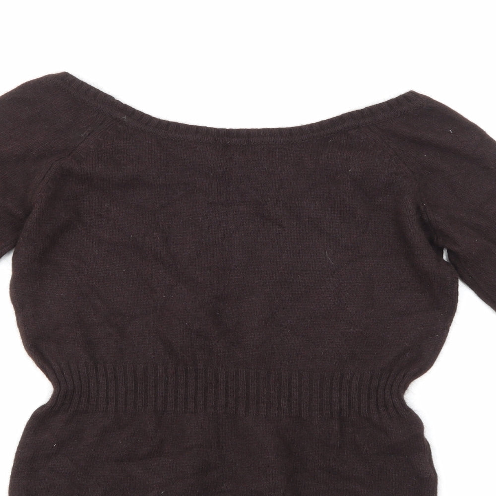 Mango Womens Brown   Pullover Jumper Size M
