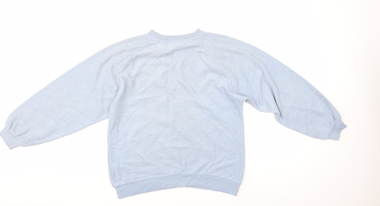 Top Shop Womens Blue   Pullover Sweatshirt Size 6