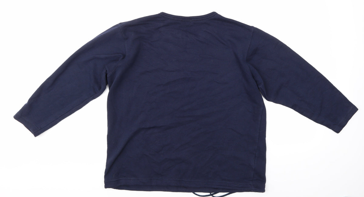 Joie de Vivre Womens Blue   Pullover Sweatshirt