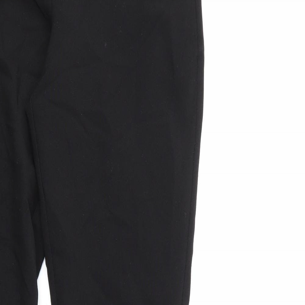 Womens UK Size 8 Peacocks Regular Fit  Black Trousers