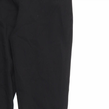 Womens UK Size 8 Peacocks Regular Fit  Black Trousers
