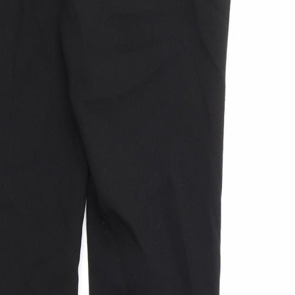 Womens UK Size 8 Peacocks Regular Fit  Black Trousers