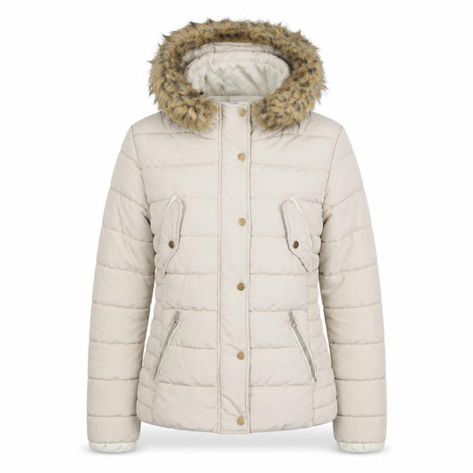 Womens UK Size 38 H&M Ivory Puffer Jacket