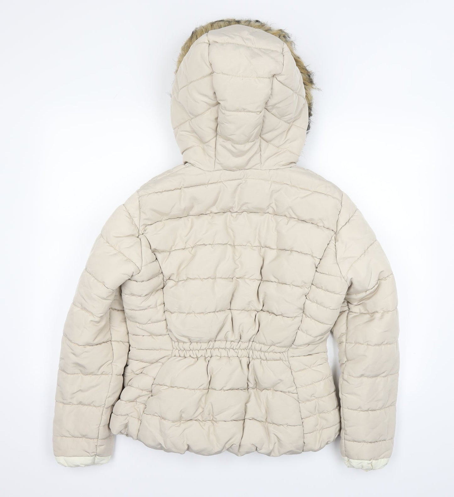 H&M Womens Ivory   Puffer Jacket Jacket Size 38