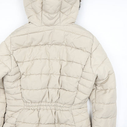 H&M Womens Ivory   Puffer Jacket Jacket Size 38