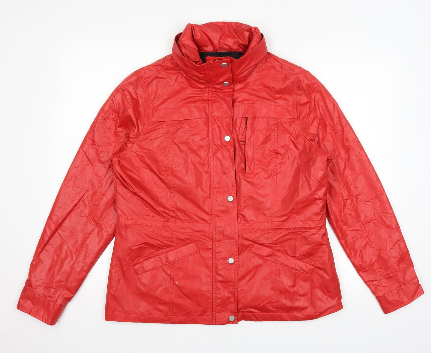 Womens UK Size 12 Marks and Spencer Red Windbreaker Coat
