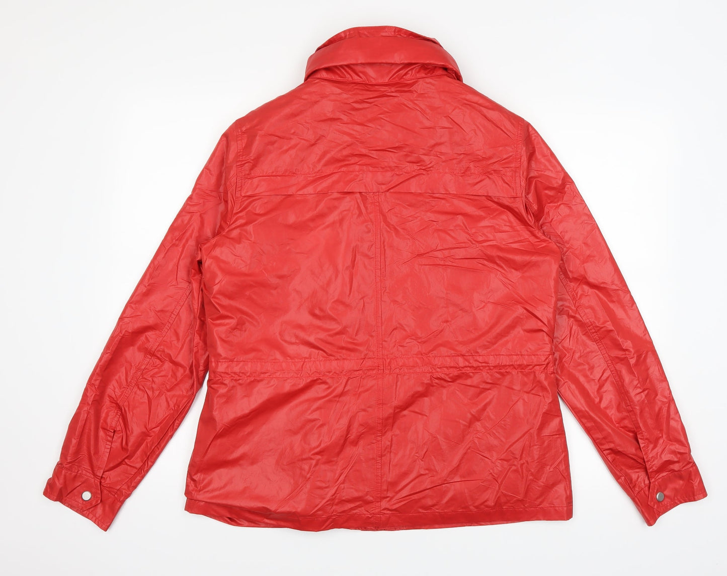 Womens UK Size 12 Marks and Spencer Red Windbreaker Coat