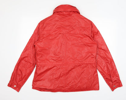 Womens UK Size 12 Marks and Spencer Red Windbreaker Coat