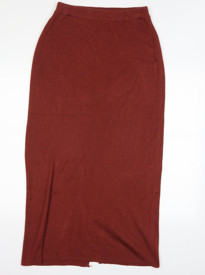 ALEXARA Womens Orange   Maxi Skirt Size M