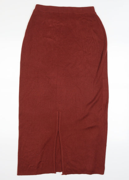 ALEXARA Womens Orange   Maxi Skirt Size M