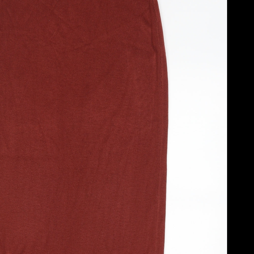 ALEXARA Womens Orange   Maxi Skirt Size M