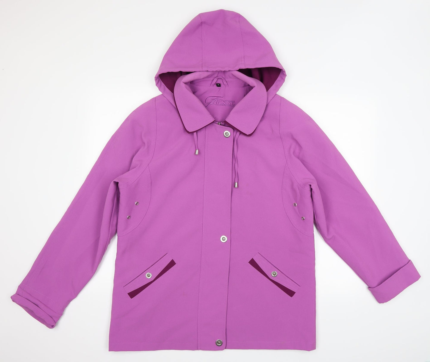 Womens UK Size 14 Finesse Purple Jacket Coat