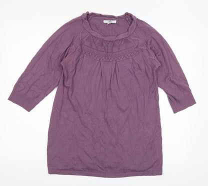 Klass Womens Purple   Pullover Jumper Size M
