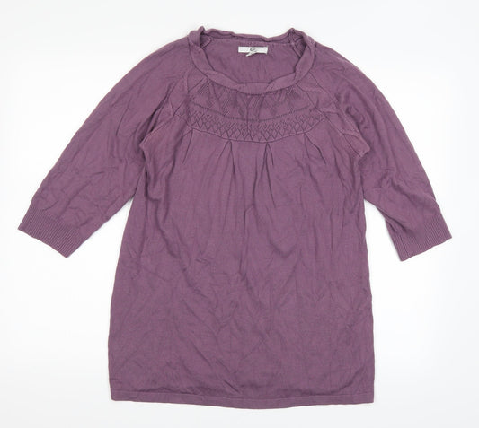 Klass Womens Purple   Pullover Jumper Size M