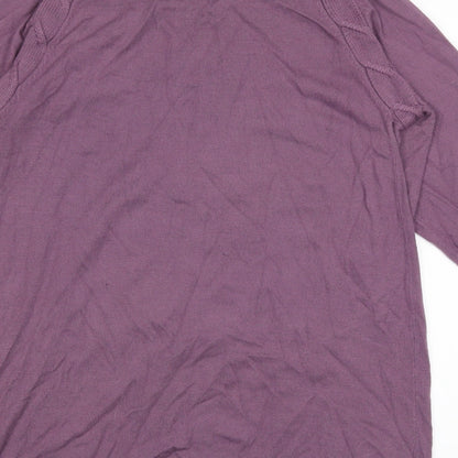 Klass Womens Purple   Pullover Jumper Size M