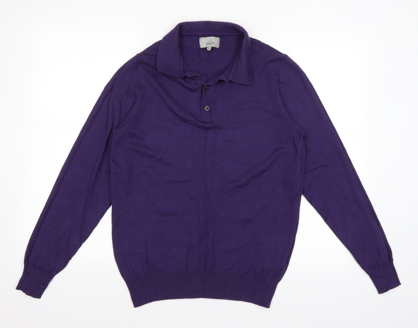 Marks and Spencer Mens Purple   Pullover Jumper Size S