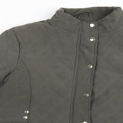 Womens UK Size 12 EWM Green Quilted Coat