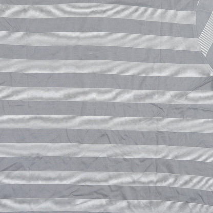 Colin Montgomerie Mens Grey Striped   Polo Size L