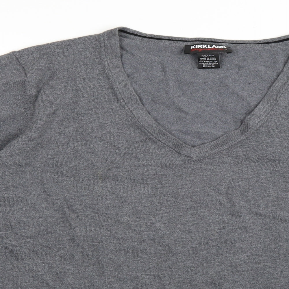 Kirkland Signature Mens Grey   Pullover Jumper Size 2XL