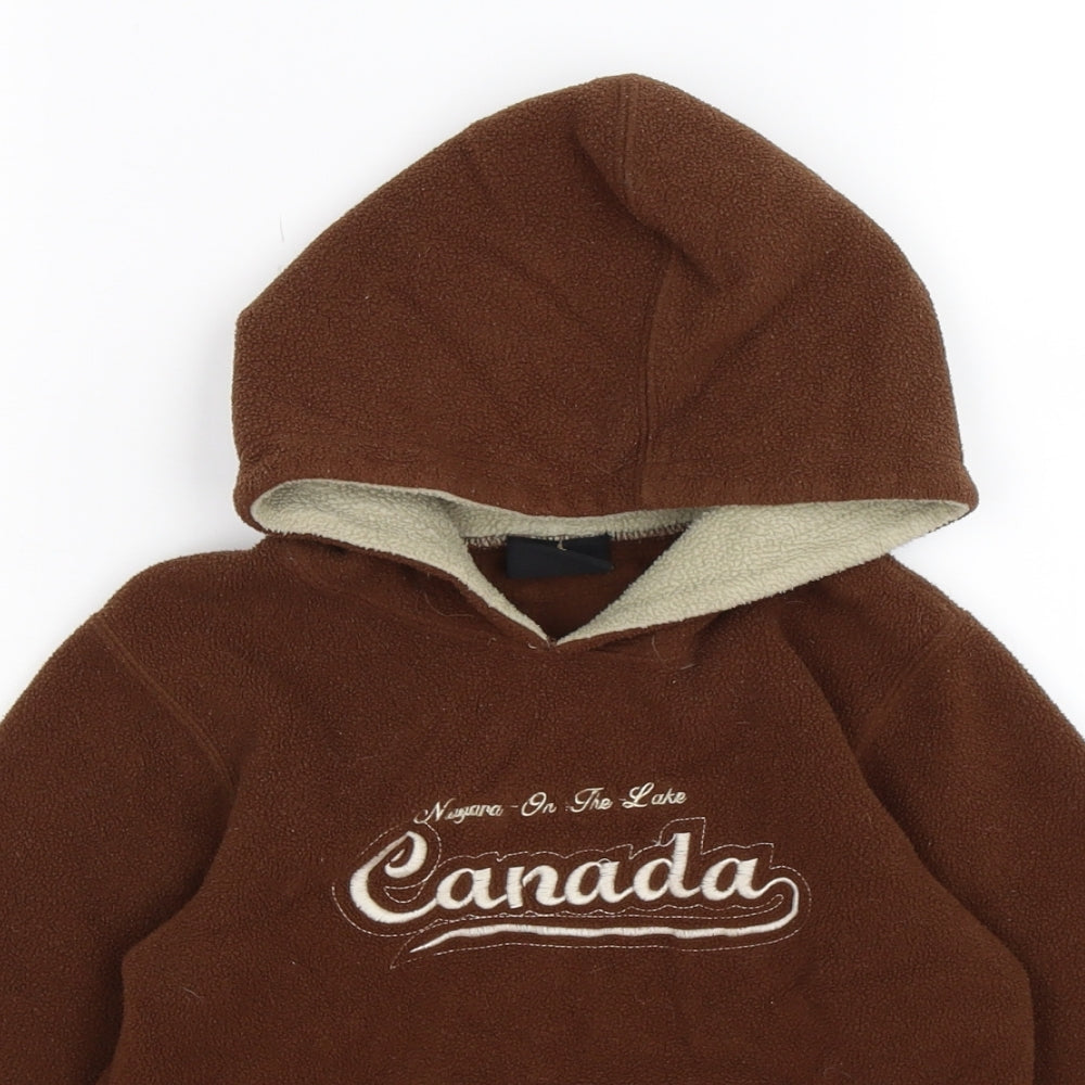GGS Kids Boys Brown  Rayon Full Zip Hoodie Size 2 Years  - Canada