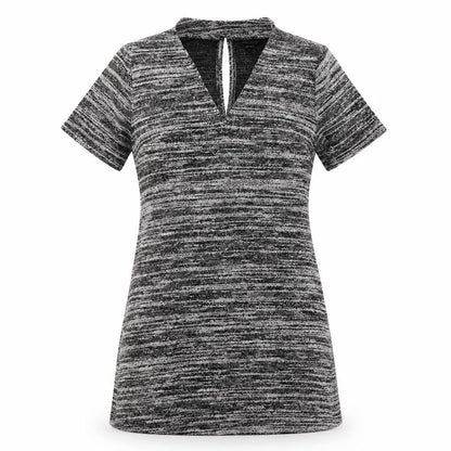 New Look Womens Grey Striped Knit Fit & Flare  Size 12